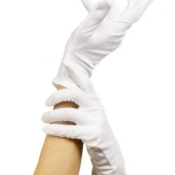 Smiffys Gloves, Short White