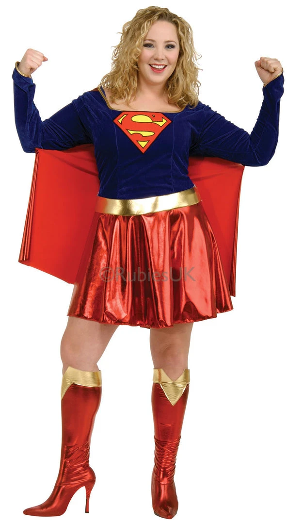 Rubies Female Costumes Supergirl Full Figure 1 Rubies Female Costumes Supergirl Full Figure