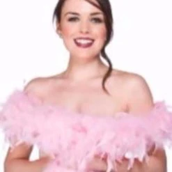 Wicked Boa, Feathered, Baby Pink 60g