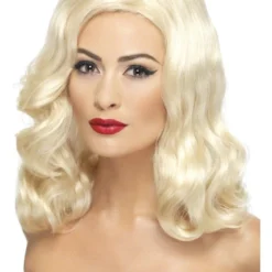 Smiffys Womens 20's Luscious Long Blonde, Waves