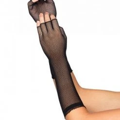 Leg Avenue Elbow Length Micro Net Fingerless Gloves