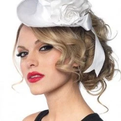 Leg Avenue Leg Ave, Satin Top Hat, White