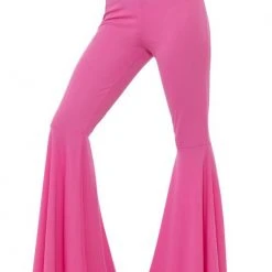 Smiffys Flared Ladies Trousers Pink