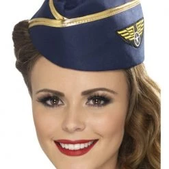 Smiffys Air Hostess Hat Army, Sailor & Pilot