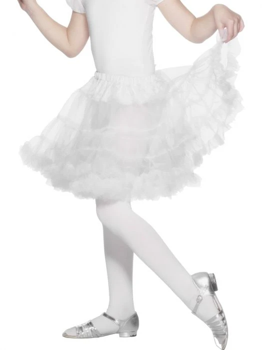 Smiffys Tu Tu's Petticoat Childs White 1 Smiffys Tu Tu's Petticoat Childs White