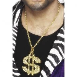 Smiffys Dollar Sign Medallion 1980's & 90's