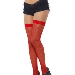 Vendor-unknown Stockings, Fishnet, Red
