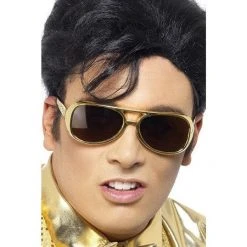Smiffys Elvis Glasses, Gold
