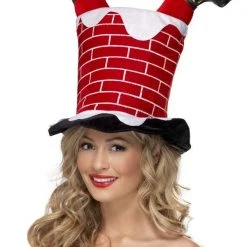 Smiffys Santa In Chimney Hat Christmas Hats
