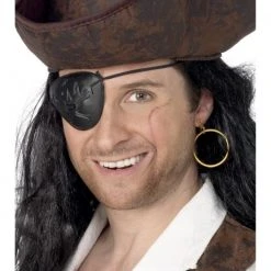 Smiffys Pirate Eyepatch And Earring