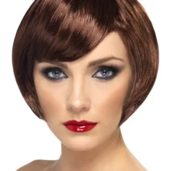 Smiffys Babe Wig, Brown Womens