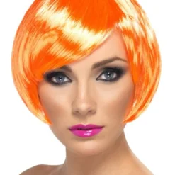 Smiffys Babe Wig, Coral Womens