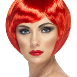 Smiffys Babe Wig, Red Womens