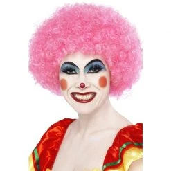 Smiffys Clown & Circus Clown Wig, Pink