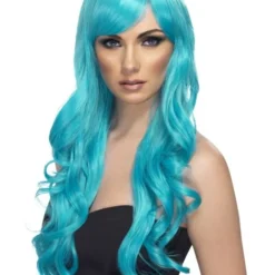 Smiffys Desire Wig, Aqua
