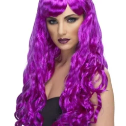 Smiffys Desire Wig, Purple Womens