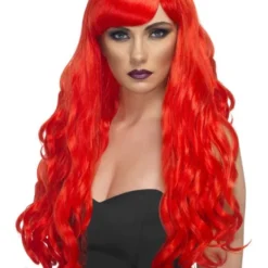 Smiffys Desire Wig, Red Womens