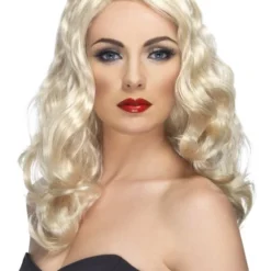 Smiffys Womens Glamorous Wig, Blonde