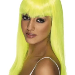 Smiffys Glamourama Wig, Neon Yellow