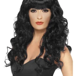 Smiffys Siren Wig, Black