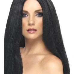 Smiffys Womens Star Style Wig, Black