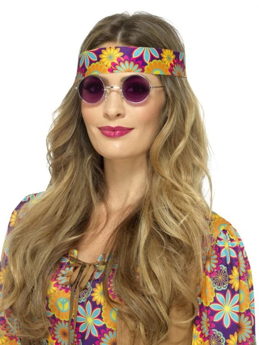 Smiffys Hippy Specs, Purple 1 Smiffys Hippy Specs, Purple
