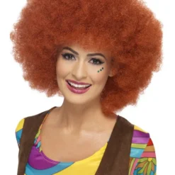 Smiffys Womens Afro Wig, Auburn