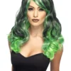 Smiffys Ombre Wig, Green & Black Womens