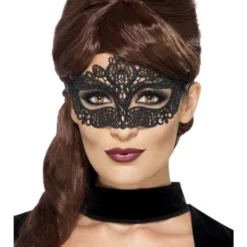 Smiffys Masquerade Filigree, Lace Eyemask