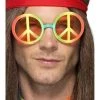 Smiffys Hippie Specs, Peace 1960's & 70's