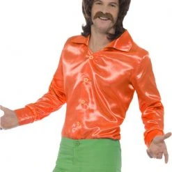 Smiffys Male Costumes 60's Shirt Orange