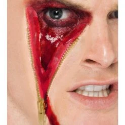 Smiffys Latex, Zip Face Scar Prosthetics & Wounds