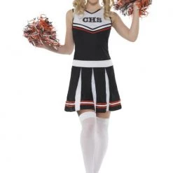 Smiffys Cheerleader, Black Female Costumes