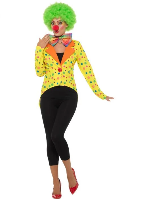 Smiffys Female Costumes Clown Tailcoat Jacket 1 Smiffys Female Costumes Clown Tailcoat Jacket