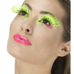 Smiffys Eyelashes, Polka Dot Neon Green 1980's & 90's