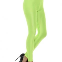 Smiffys 80's Spandex Leggings Neon Green