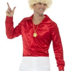 Smiffys 60's Shirt Red Male Costumes