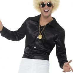 Smiffys 60's Shirt Black Male Costumes