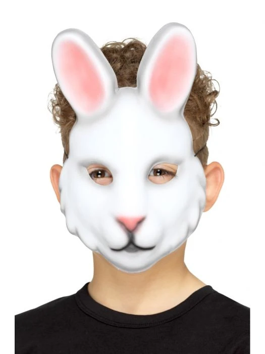 Smiffys Rabbit Mask, Kids Animal Masks, Plastic 1 Smiffys Rabbit Mask, Kids Animal Masks, Plastic