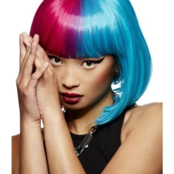 Smiffys Womens Manic Panic, Blue Valentine