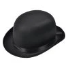 Bristol Bowler, Black Satin Bowler Hat