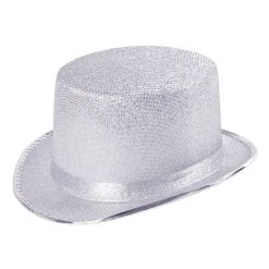 Bristol Lurex, Top Hat, Silver