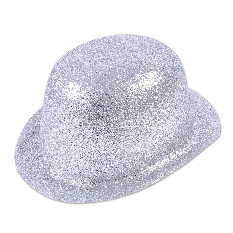 Bristol Bowler, Glitter Silver 1 Bristol Bowler, Glitter Silver