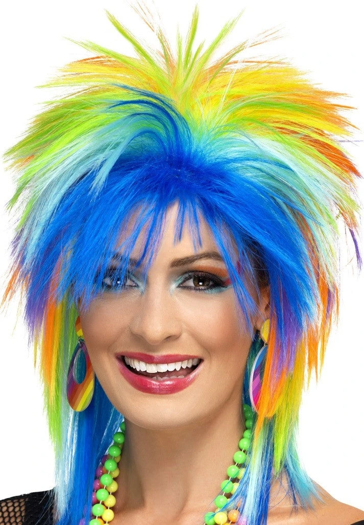 Smiffys 80's Rainbow Punk Wig 1 Smiffys 80's Rainbow Punk Wig