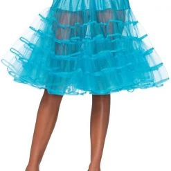 Leg Avenue Knee Length Petticoat, Turquoise