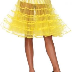 Leg Avenue Petticoats & TuTu's Knee Length Petticoat, Yellow