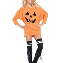 Leg Avenue Jersey Pumpkin Dress Female Costumes