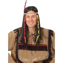 Wicked Indian Warrior Wig Wild West