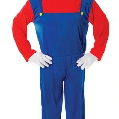 Bristol Male Costumes Plumber Mate Red