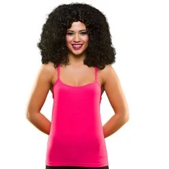 Wicked 80's Vest Top, Neon Pink 1980's & 90's